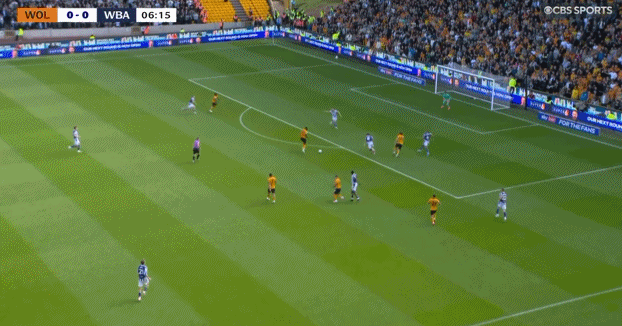 半场战报：狼队0-0西布朗，吉加头球攻门中框